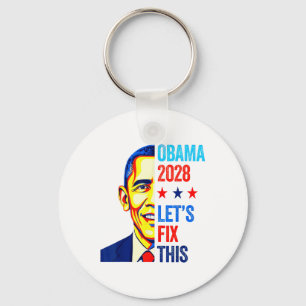 Obama Vintage President 2028 Obama _2 Key Ring