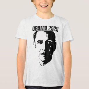 Obama Vintage President 2028 Obama _4 Tri-Blend Shirt