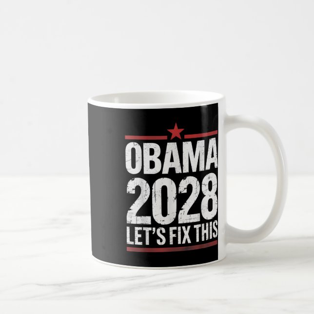 Obama Vintage President 2028 Obama 5  Coffee Mug (Right)