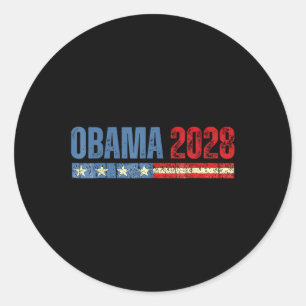 Obama Vintage President 2028 Obama _7  Classic Round Sticker