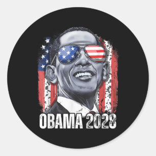 Obama Vintage President 2028 Obama _9 Classic Round Sticker