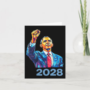 Obama Vintage President 2028 Obama Card
