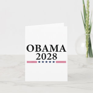 Obama Vintage Retro Patriotic 2028 Political Prote Card