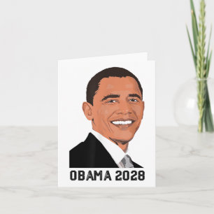Obama Vintage Retro Patriotic 2028 Political Prote Card