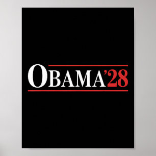 Obama Vintage Retro Patriotic 2028 Political Prote Poster