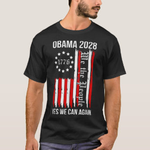 Obama Vintage Retro Patriotic 2028 Political Prote T-Shirt