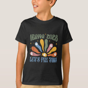 Obama Vintage Retro Patriotic 2028 Political Prote T-Shirt