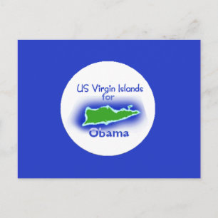 Obama Virgin Islands Postcard