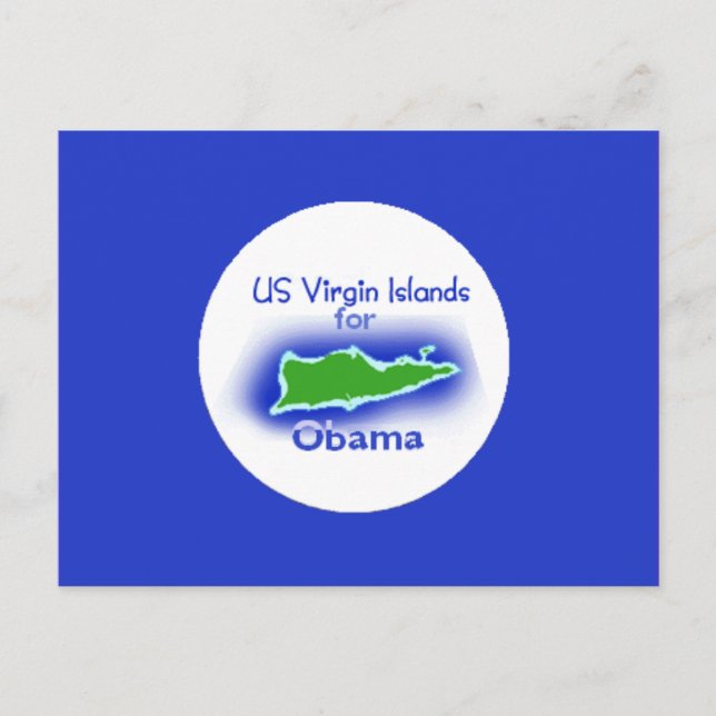 Obama Virgin Islands Postcard (Front)