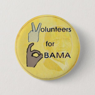 Obama Volunteer Button