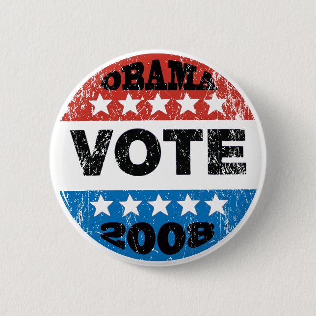 Obama Vote 2008 Button (Front)