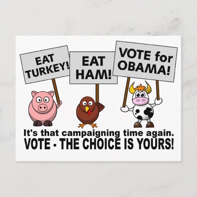 Obama Vote postcard (Front)