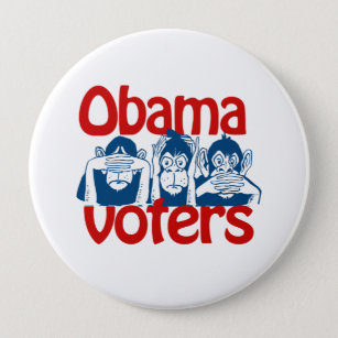 Obama Voters 10 Cm Round Badge
