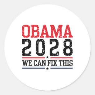 Obama We Can Fix This Protest Resist And Save Demo Classic Round Sticker