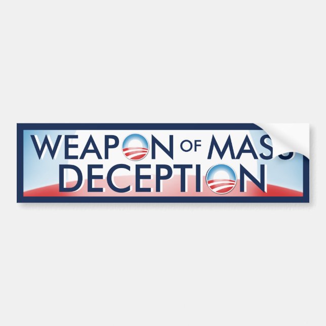 Obama Weapon of Mass Deception Bumper Sticker (Front)