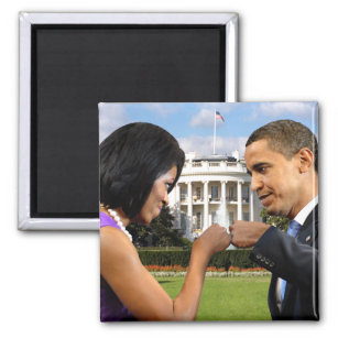 Obama White House Fist Bump Magnet