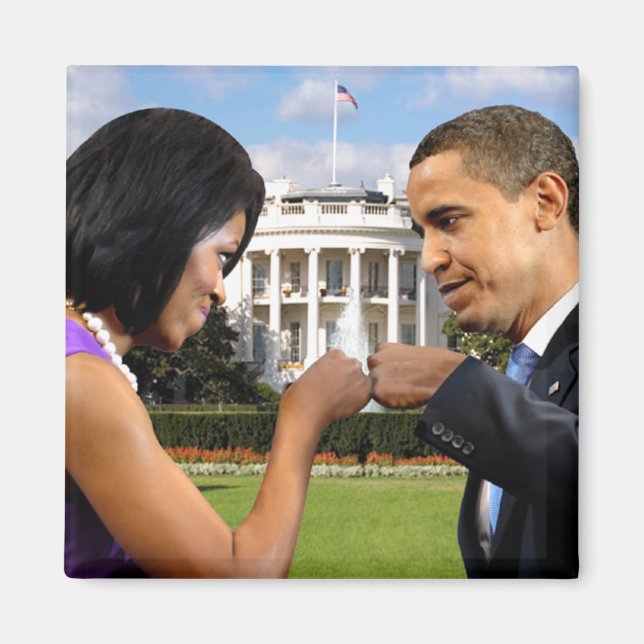 Obama White House Fist Bump Magnet (Front)