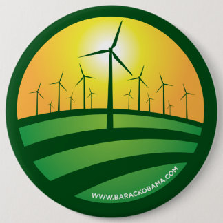 Obama Winds of Change 6x6 Round Button