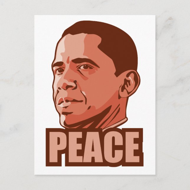 Obama Wins Peace Prize Postcard (Front)