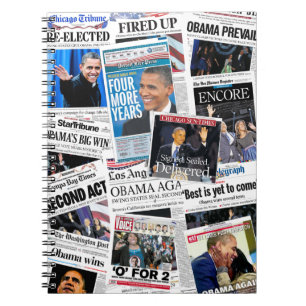 Obama Wins Re-Election 2012 Notebook