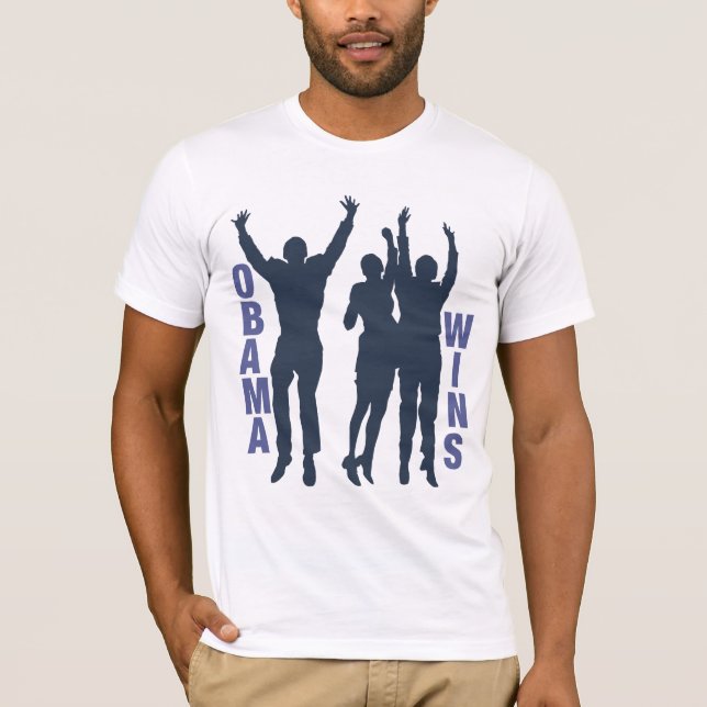 Obama Wins T-Shirt (Front)