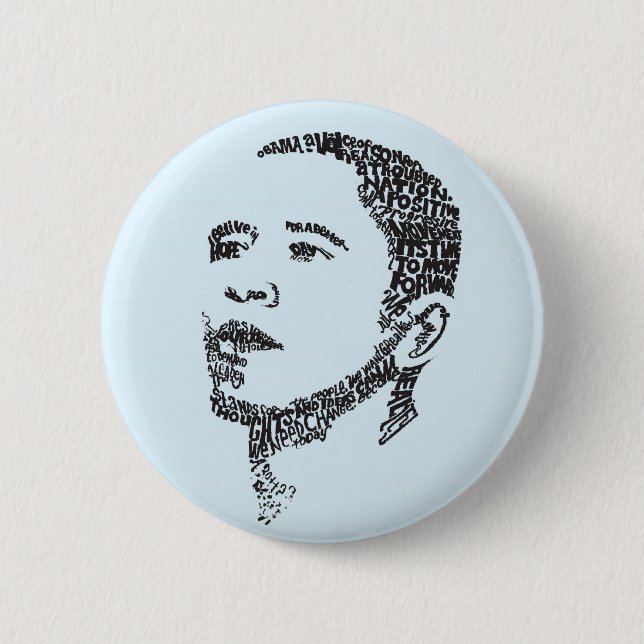 Obama: Words of Hope 6 Cm Round Badge (Front)