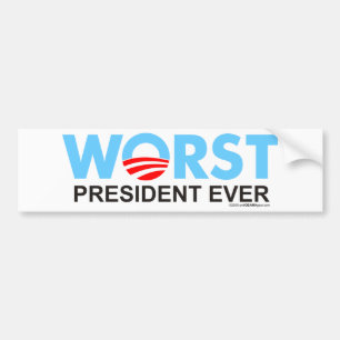 Obama WorstEver Bumper Sticker