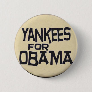 Obama Yankees Button