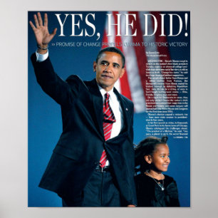 Obama: Yes He Did Poster