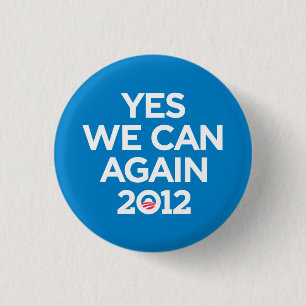 Obama Yes We Can Again Button