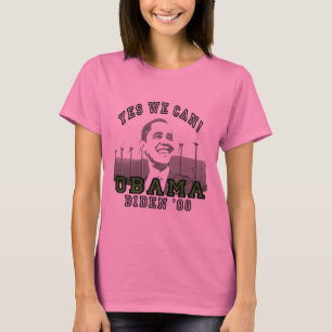 Obama Yes We Can Long Sleeve Womens Shirt
