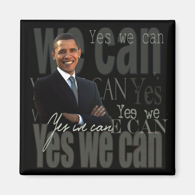 OBAMA - Yes we can Magnet (Front)