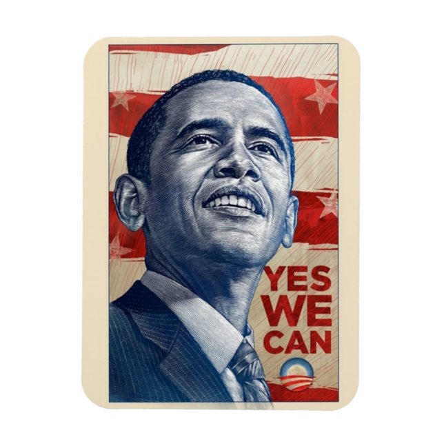 Obama "Yes We Can" Magnet (Vertical)