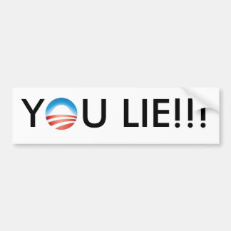 Obama You Lie!!! Bumper Sticker