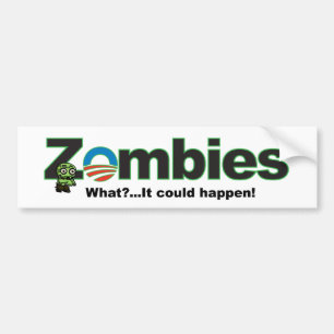 Obama Zombie Bumper Sticker