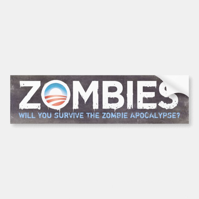 Obama Zombies Bumper Sticker (Front)