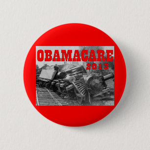 OBAMACARE 6 CM ROUND BADGE