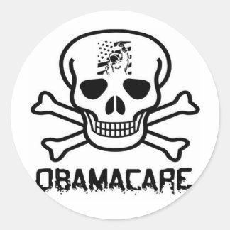 Obamacare Classic Round Sticker