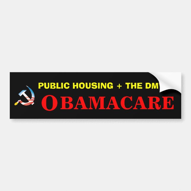 Obamacare Health Care Bumper Sticker (Front)