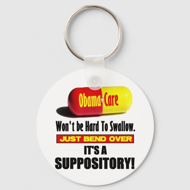 ObamaCare - Suppository Key Ring (Front)