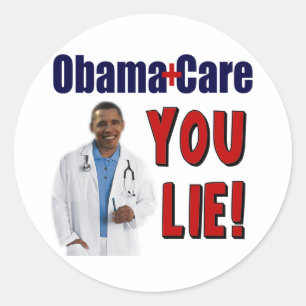 ObamaCare: "You Lie!" Classic Round Sticker