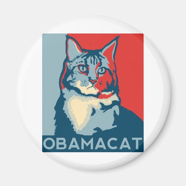 OBAMACAT 150ppi.jpg Magnet (Front)