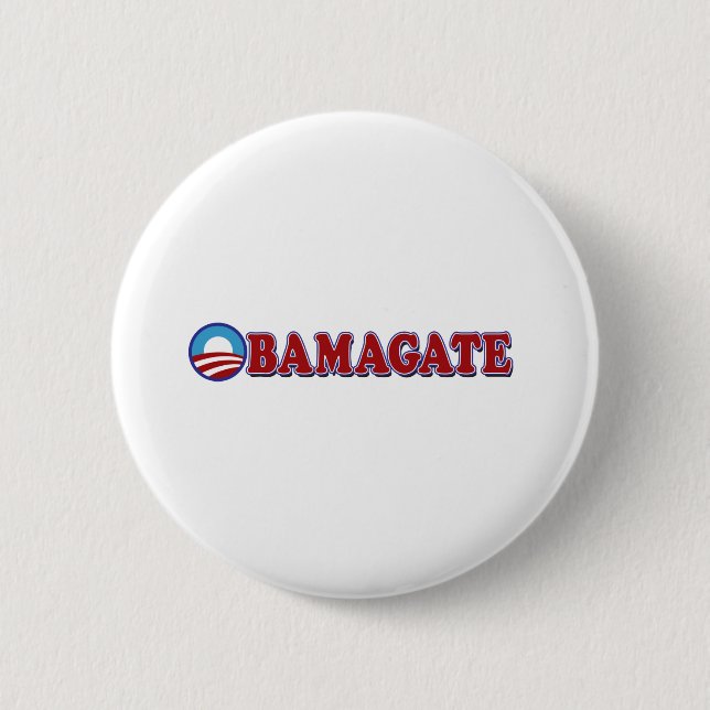 OBAMAGATE 6 CM ROUND BADGE (Front)