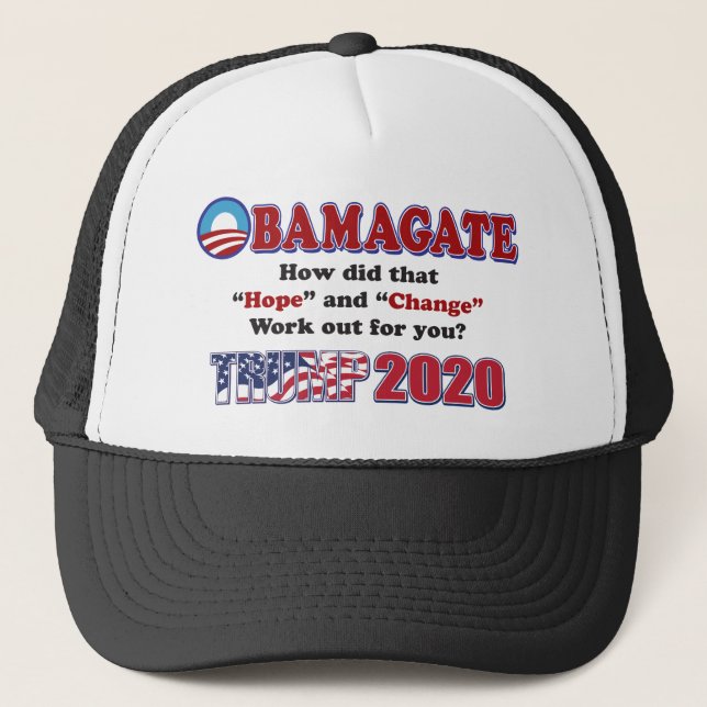 OBAMAGATE-Trump-2020 Trucker Hat (Front)