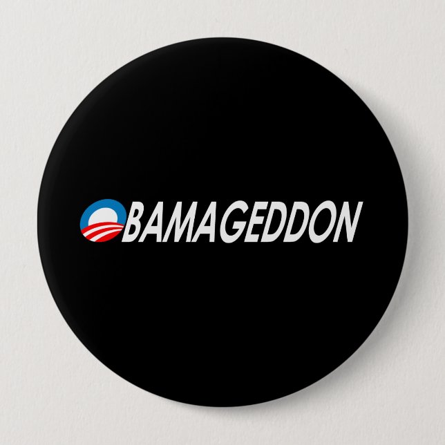 Obamageddon 2 10 cm round badge (Front)