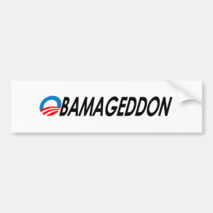 Obamageddon black bumper sticker