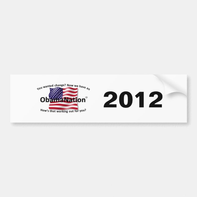 ObamaNation Bumper Sticker (Front)