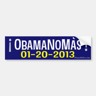 OBAMANOMAS! 01-20-2013 BUMPER STICKER