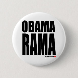OBAMARAMA 6 CM ROUND BADGE