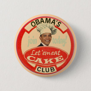 Obama's Cake Club 6 Cm Round Badge